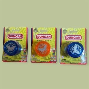 Duncan Butterfly Yo-Yo Trio - Blue Orange Set